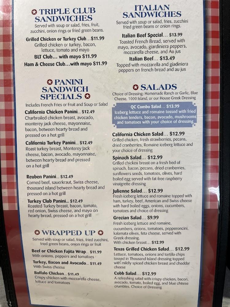 Quad Cities U.S.A. Family Restaurant Menu image 3